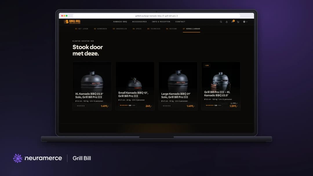 Op de productpagina